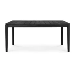 Bok Outdoor -ruokapöytä Mustaksi Petsattu Tiikki