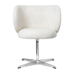 Ferm LIVING Rico Dining Chair Swivel Bouclé