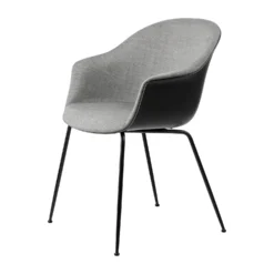 Gubi Bat Dining Chair Front Upholstered Conic Base